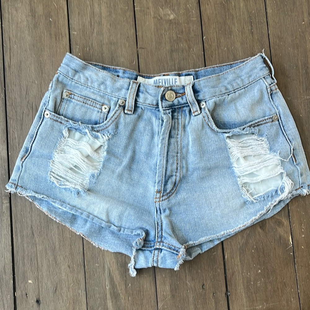 Melville denim shorts, 24